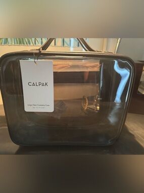 ‼️NWT Calpak Large Clear Makeup Organizer in Black